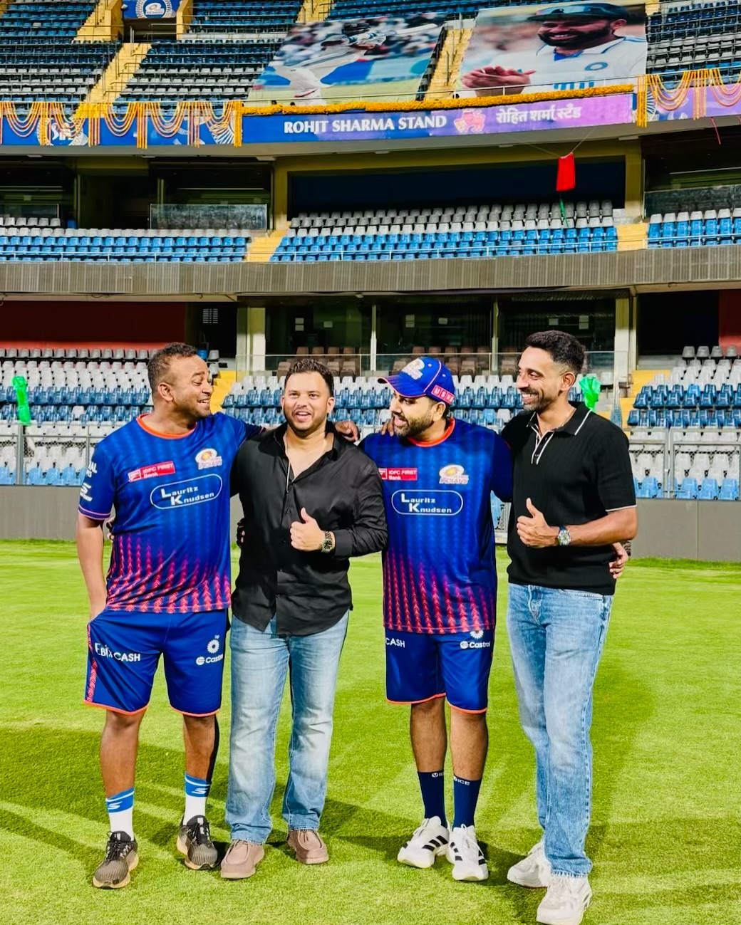 Rohit Sharma Honored With Eponymous Stand At Wankhede