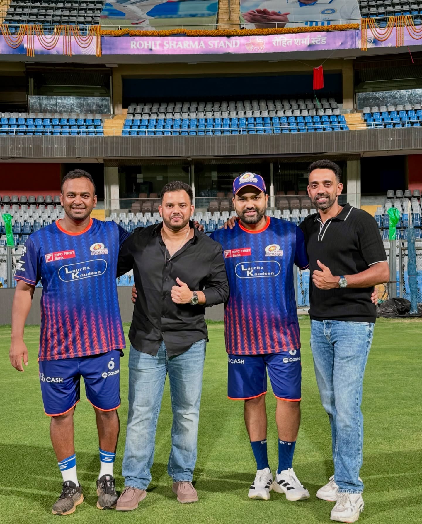 Rohit Sharma Honored With Eponymous Stand At Wankhede