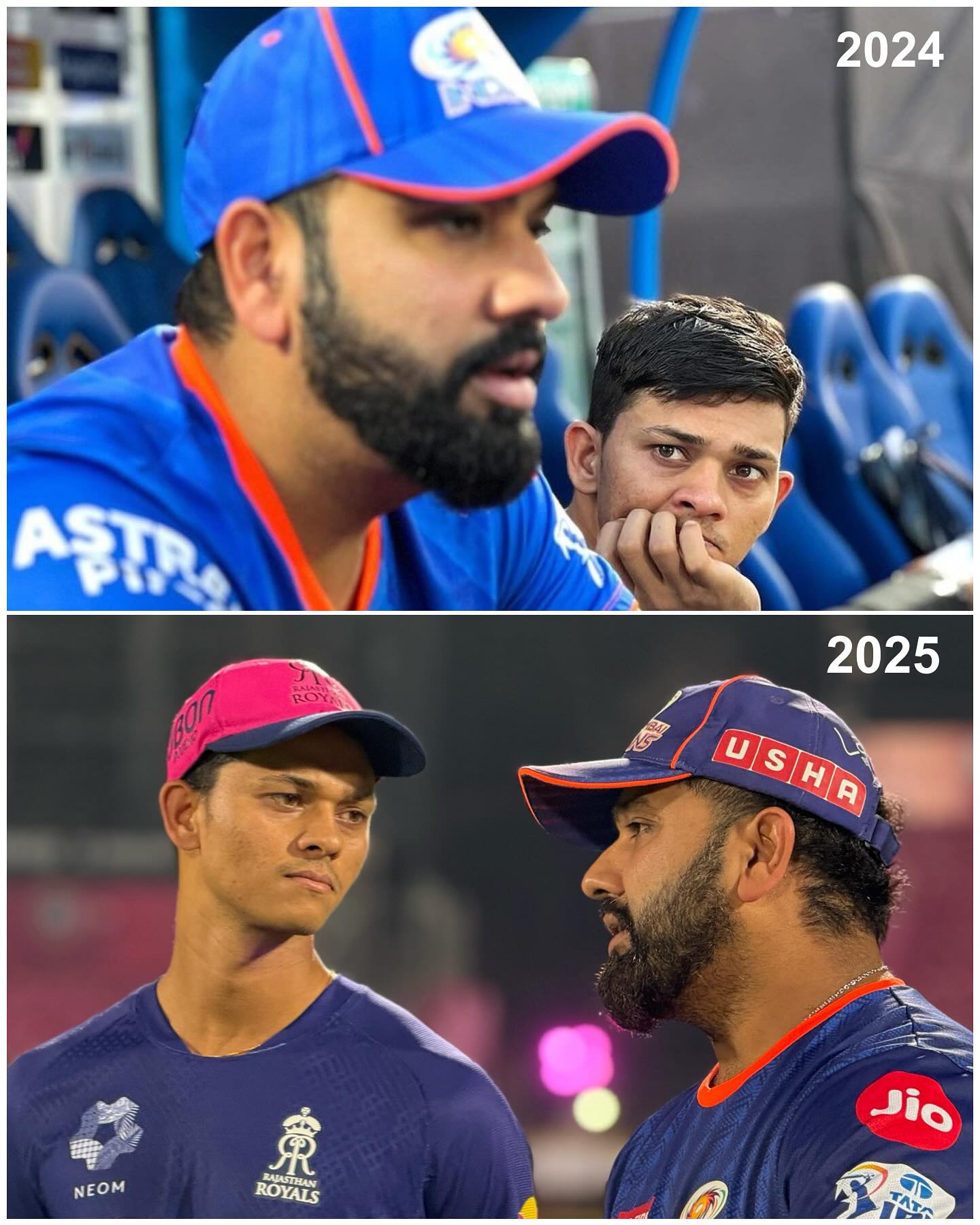 Rohit Sharma: Timeless Inspiration For Mumbai Indians From early days to now, Rohit Sharma inspires Mumbai Indians fans with passion with fire!
