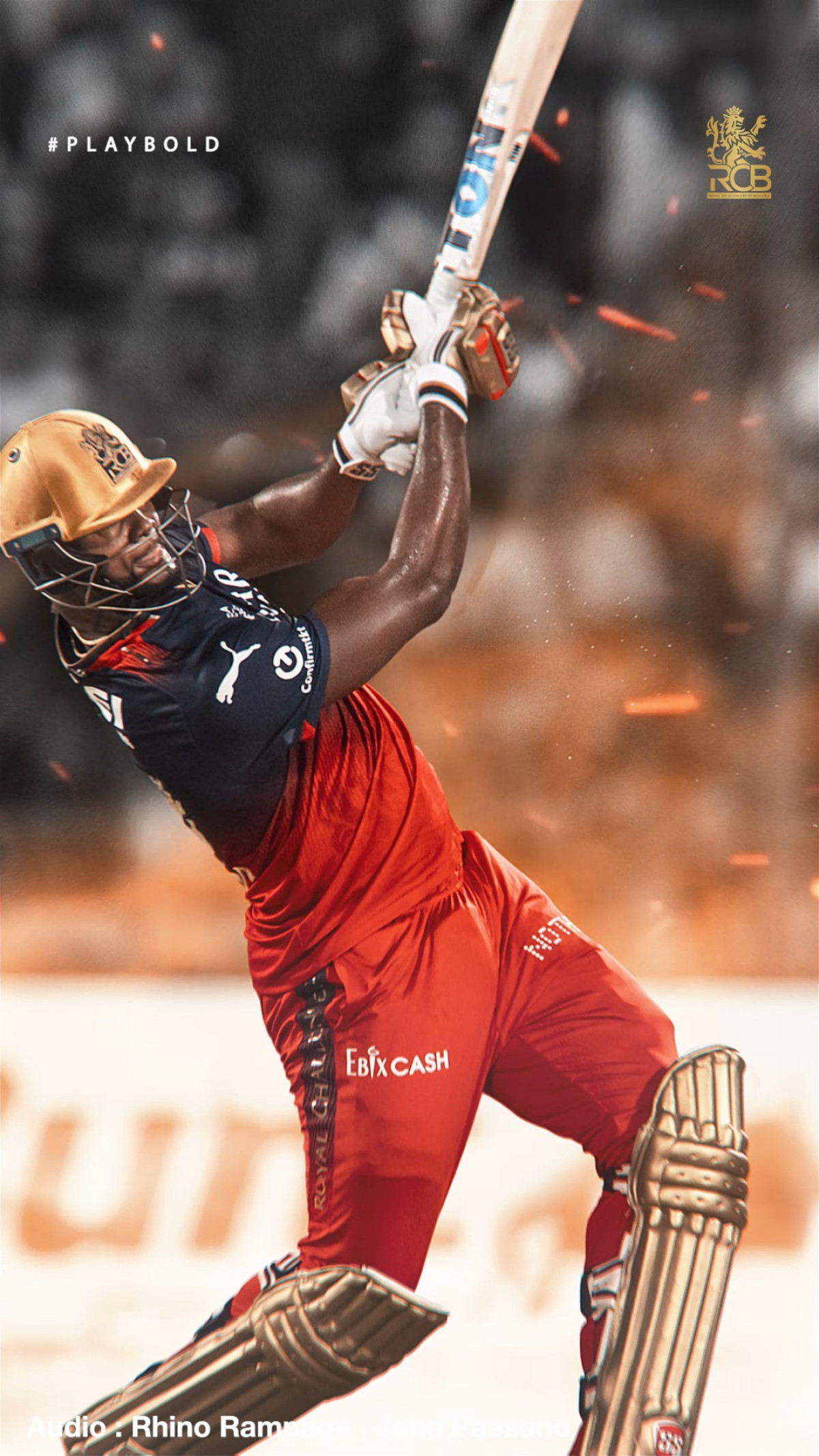 RCB sets the stage as Romario champions every ball with vibrant Caribbean flair and power!