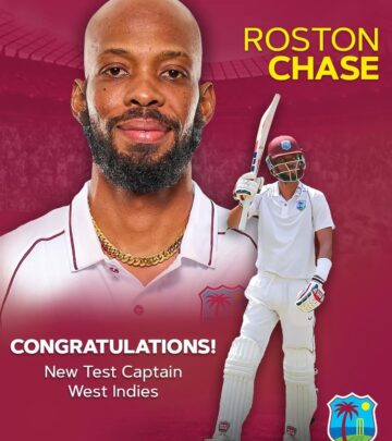 Roston Chase Named New West Indies Test Captain