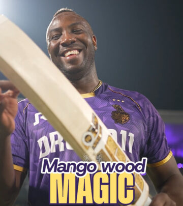 Russell’s Mango Wood Magic Sparks KKR Energy