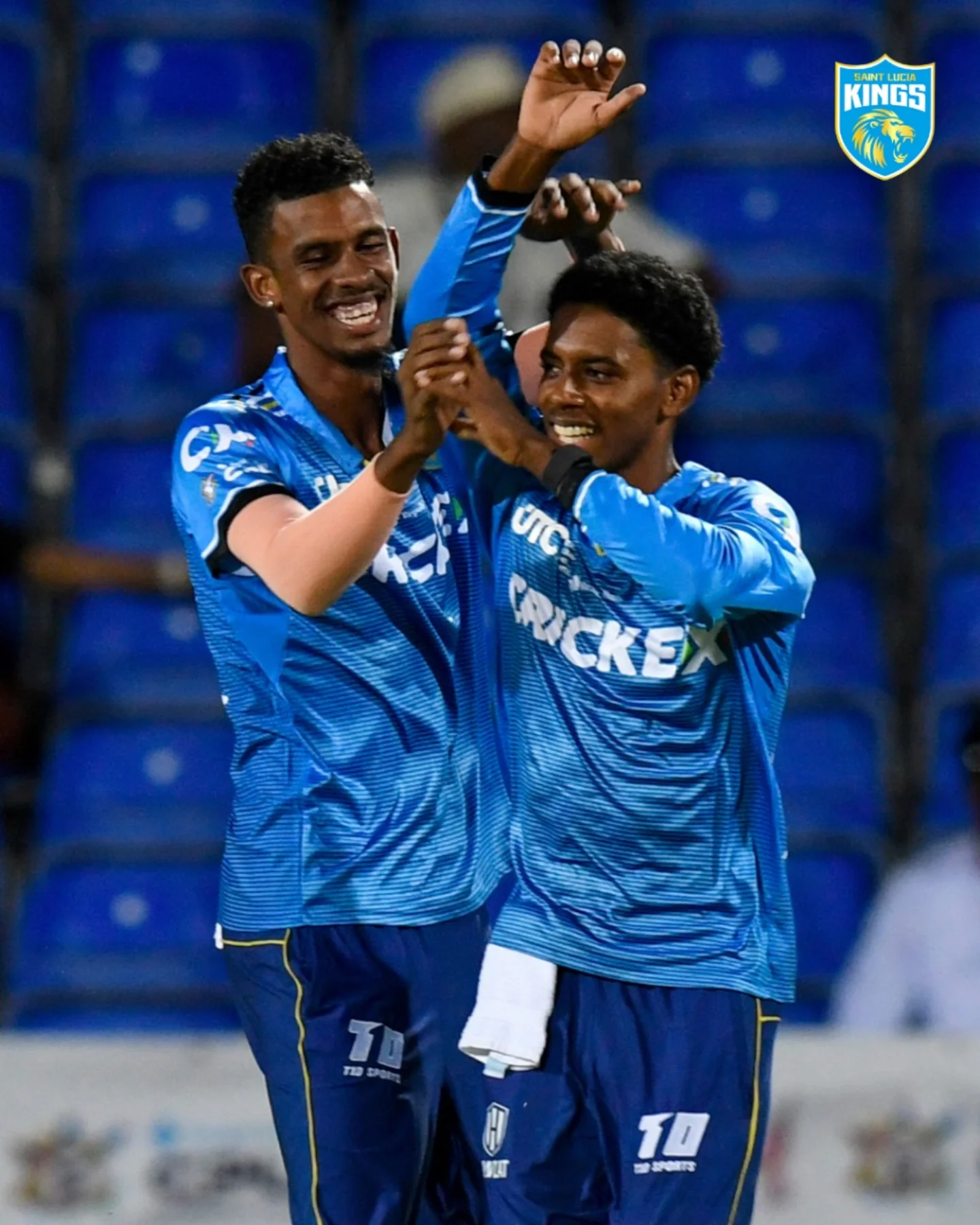 Saint Lucia Kings Celebrate Brotherhood With Blue Spirit Team unity ignites passion on the field; a vibrant blue bond drives the Kings in CPL25!!!!