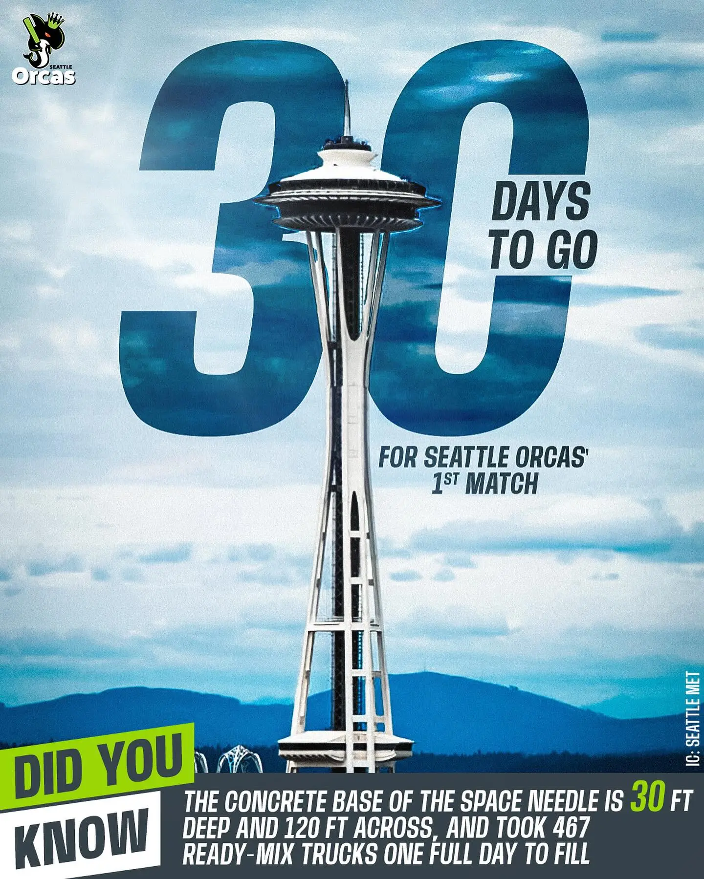 Seattle Orcas Gear Up For MLC2025 Debut Fans gear up as Seattle Orcas countdown to their first match; tickets in bio now please!