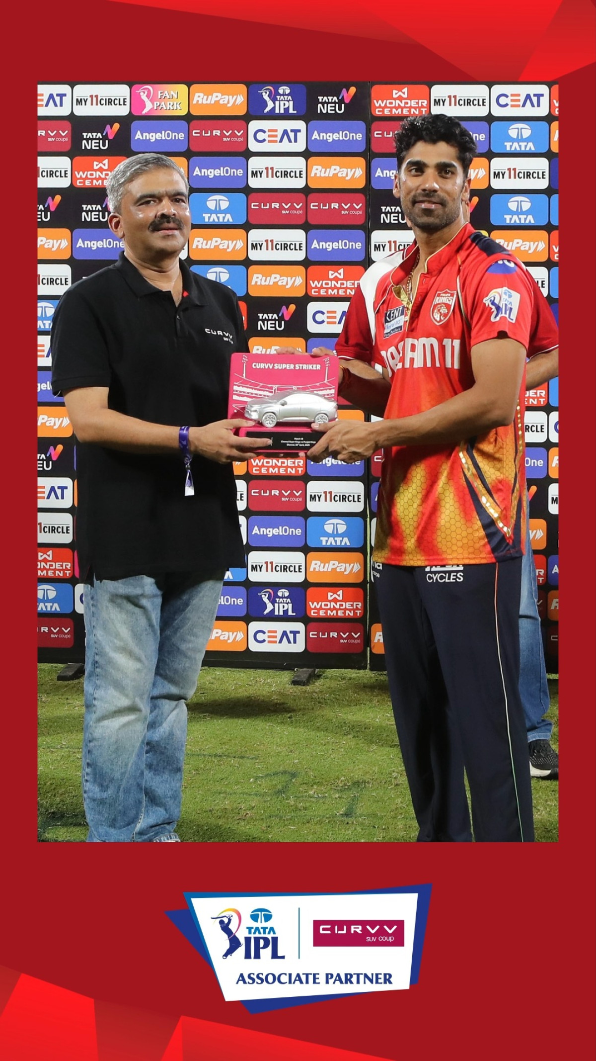 Shashank Singh Crowned Curvv Super Striker Thrilling IPL battle: Shashank Singh's innings earns him the Curvv Super Striker award now
