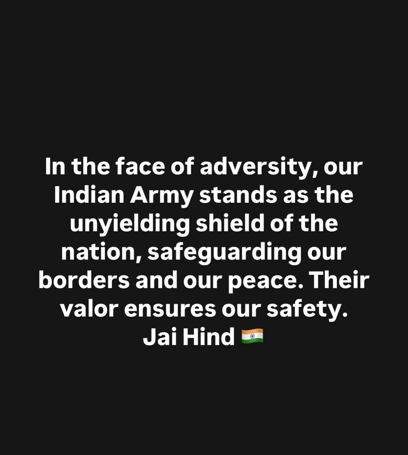 Cricketer Siddarth Kaul expresses patriotic salute to the national heroes, Indian Army!!
