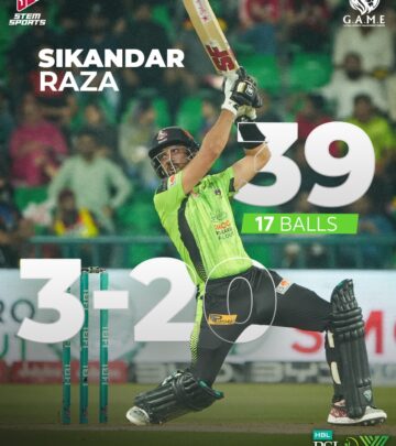 Explosive batting, precise bowling, and unmatched spirit propel Raza's star display now.!!