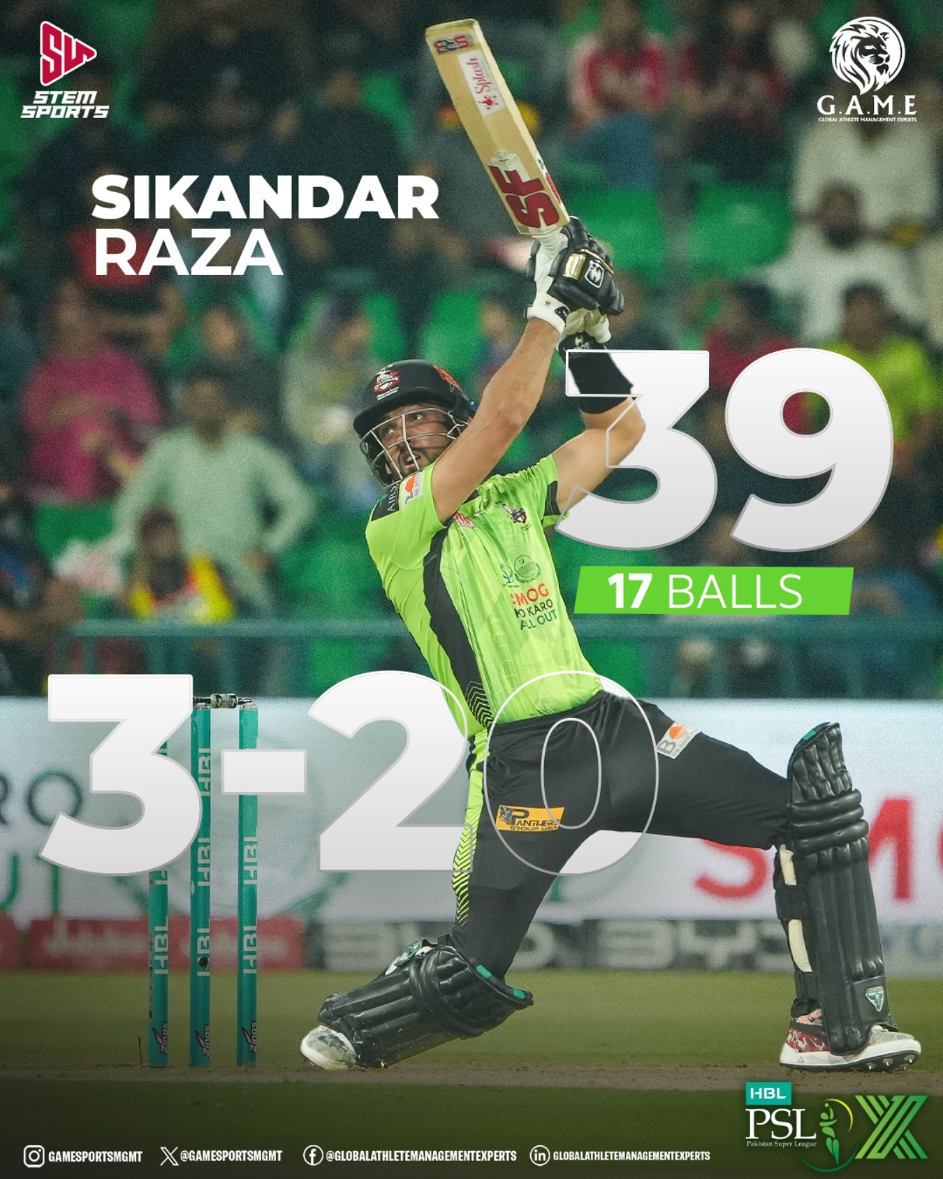 Sikandar Raza Shines As Match Winning Allrounder Explosive batting, precise bowling, and unmatched spirit propel Raza's star display now.!!
