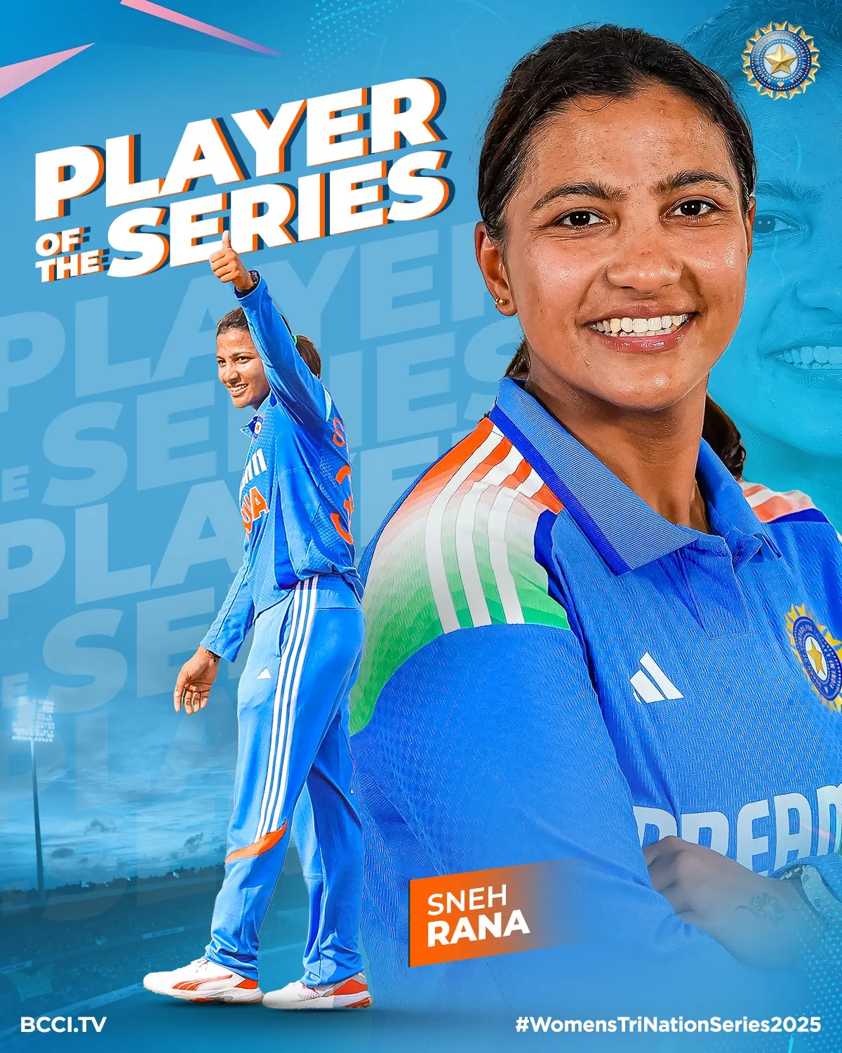 Sneh Rana Shines With 15 Wickets In Women’s Series Sneh Rana's 15-wicket haul dazzles in Women’s Tri-Nation Series, mixing skill & sheer grit.