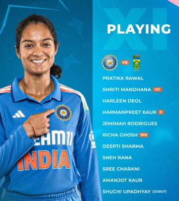 South Africa Fields Against India In Women’s Tri-Nation Series