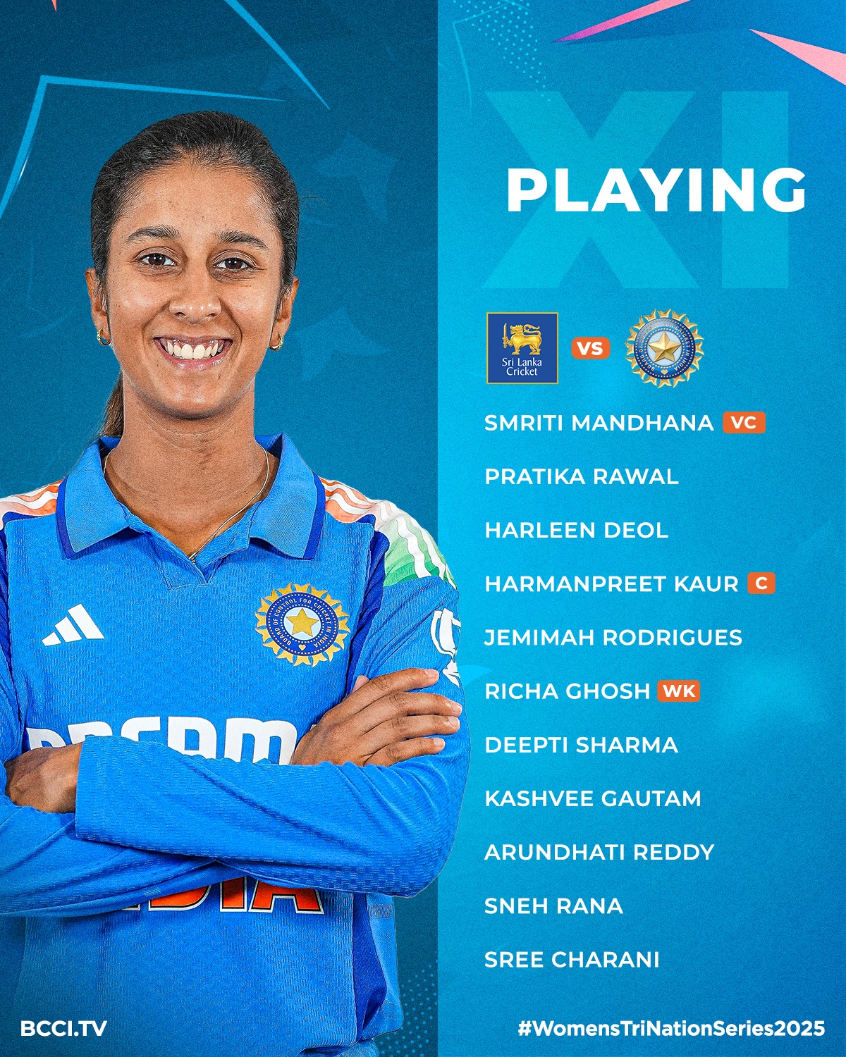 Sri Lanka opts to bowl first in Women’s Tri-Nation Series 2025, setting stage for rivalry!!