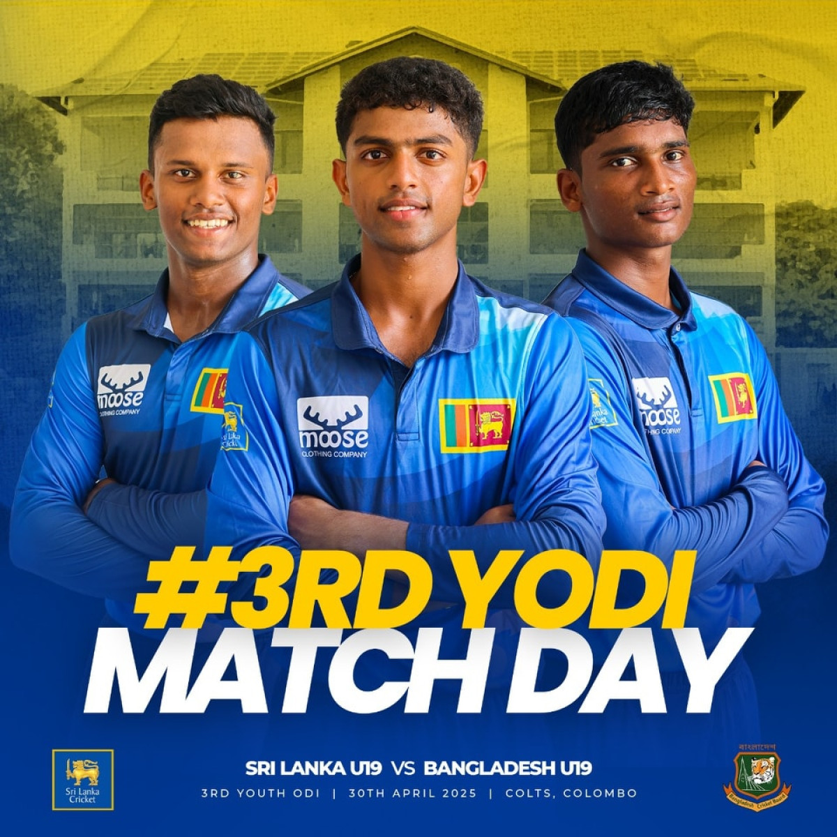 Sri Lanka U19 vs Bangladesh U19: Game On at Colts CC U19 cricket clash ignites at Colts CC, Colombo, as Sri Lanka battles Bangladesh with zeal!