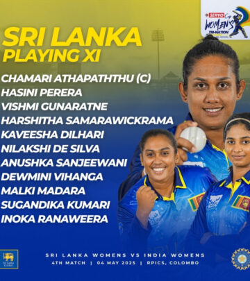 Sri Lanka Unchanged Ahead Of SL vs IND