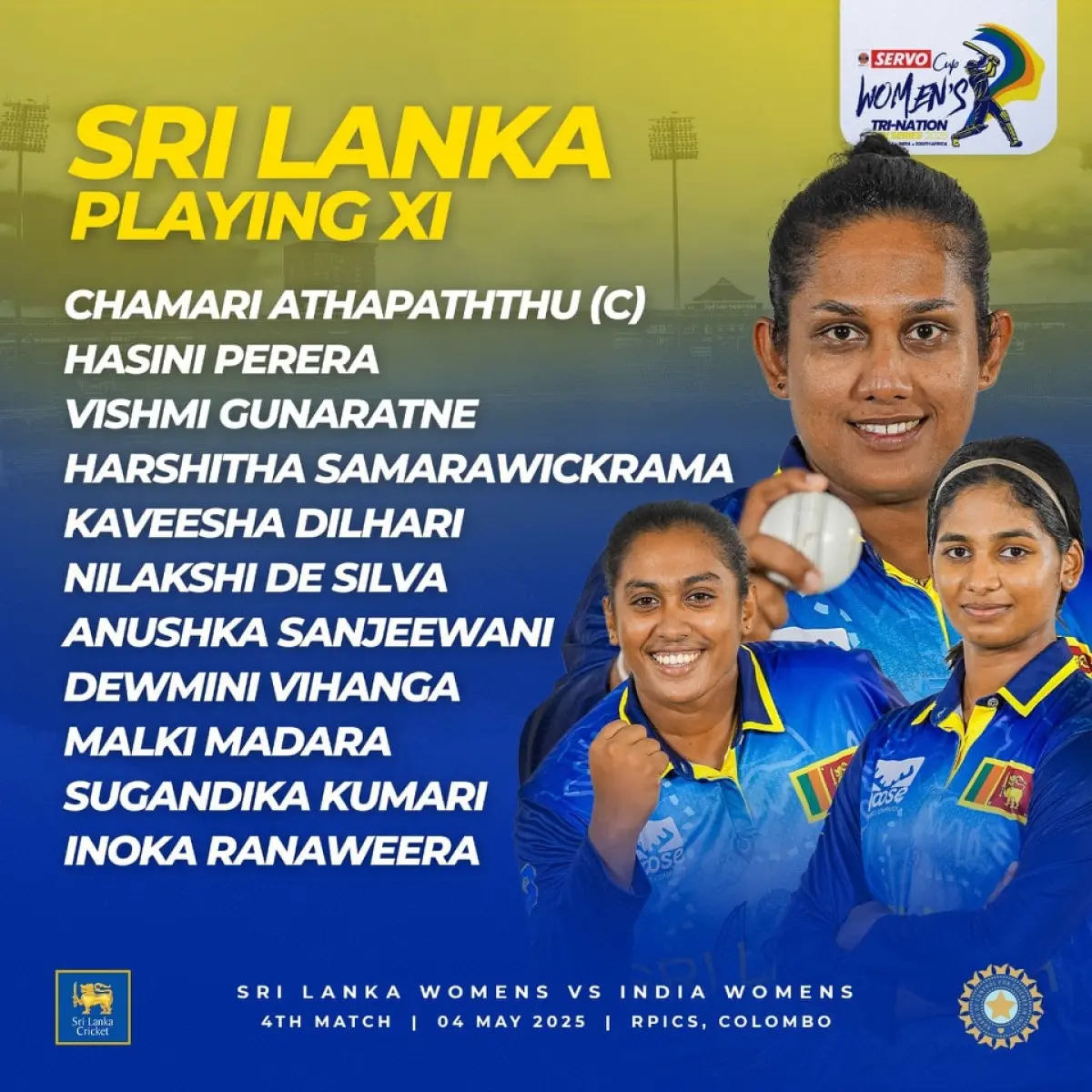 Sri Lanka Unchanged Ahead Of SL vs IND National cricket team stays with core players as tension mounts for the showdown ahead now.