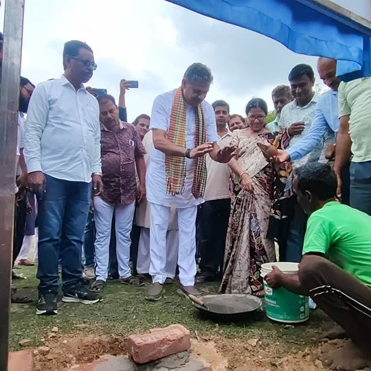 Stone Laying Ceremony For Jagdabad H.S Boundary Wall Project