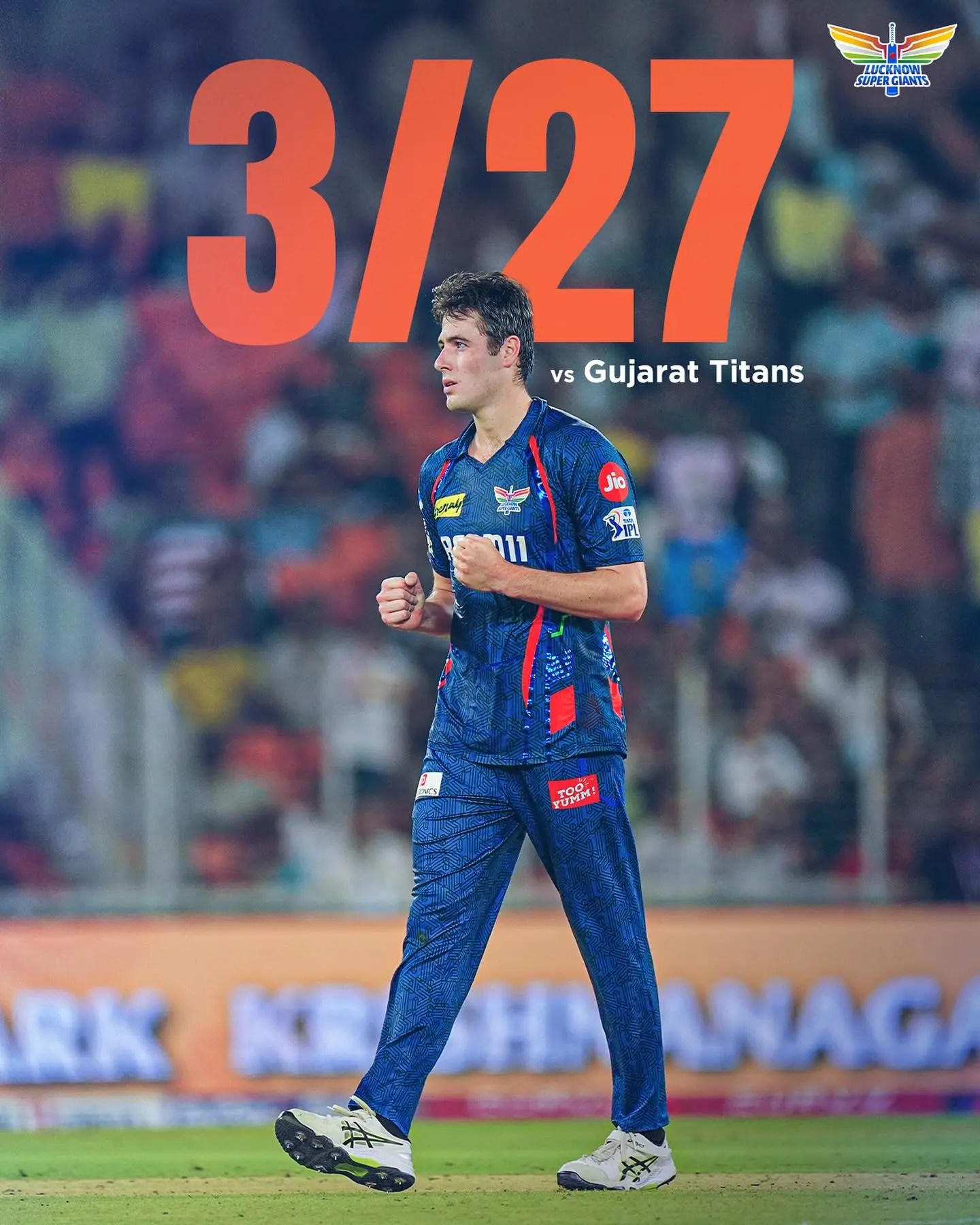 Strong Will And Team Spirit Shine At LSG Resilient performance and passion redefine the battle for victory in cricket's arena. Wow!