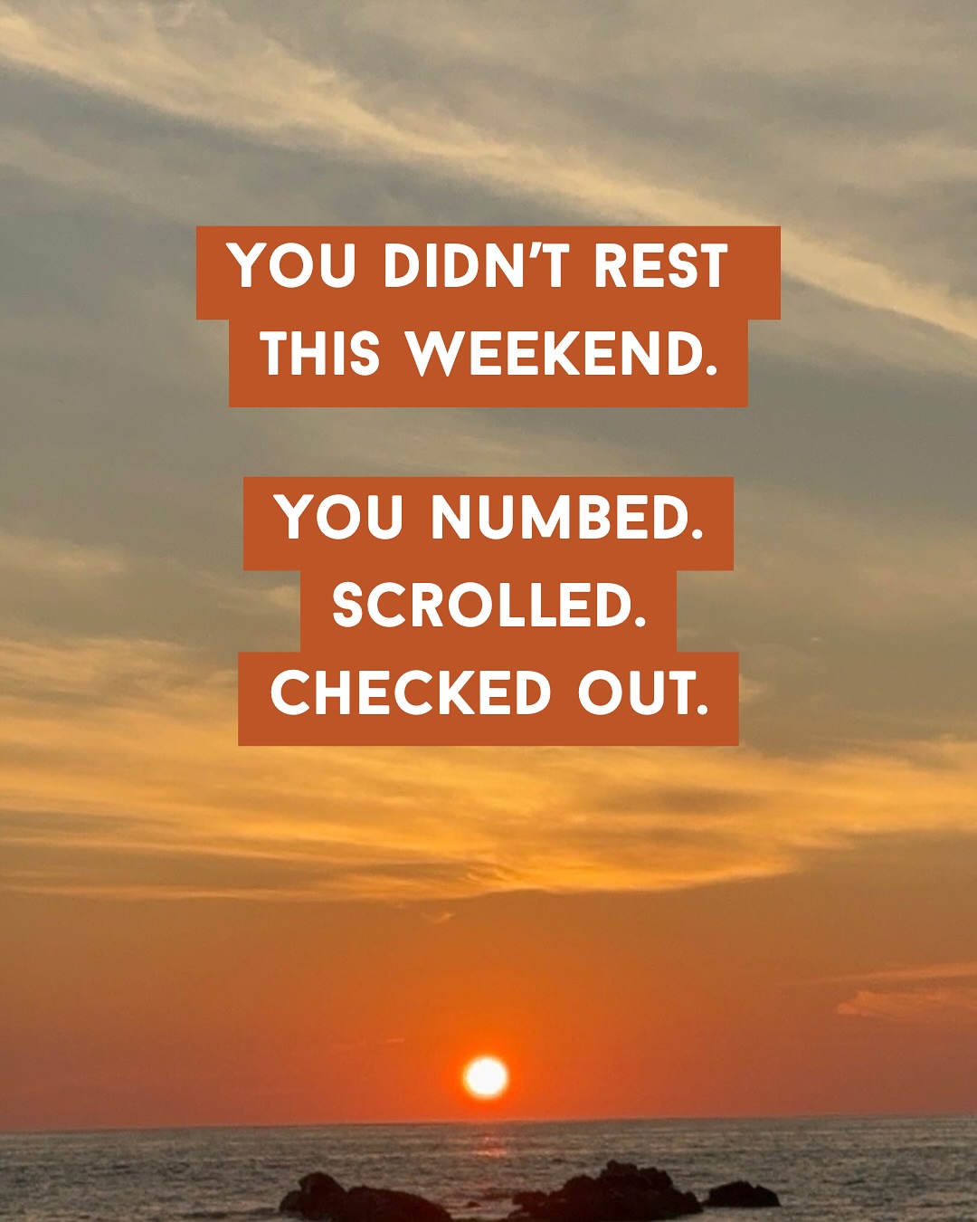 Sunday Reset: Reconnect To Recharge