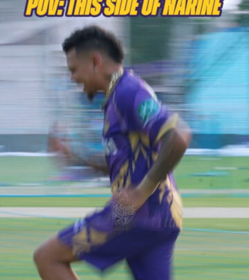 Cricket Stalwart Sunil Narine Electrifies Fans With Bold Moves At TATA IPL 2025 #AmiKKR!!