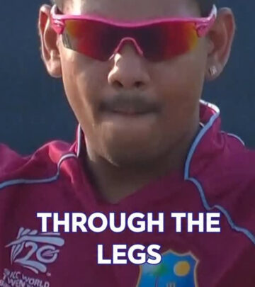 Cricket star Sunil Narine stuns with a precision reel, hitting targets with flair at play.