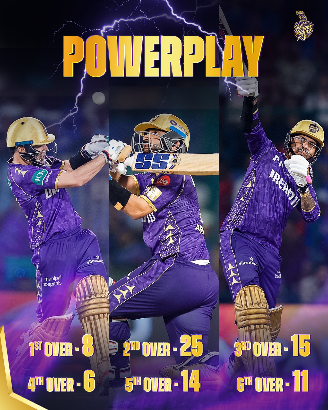 Sunil Narine Powers Knights With a Dynamic TATA IPL 2025 Powerplay Sunil Narine sparks Knights' rally at TATA IPL 2025 with powerplay magic, on full display!