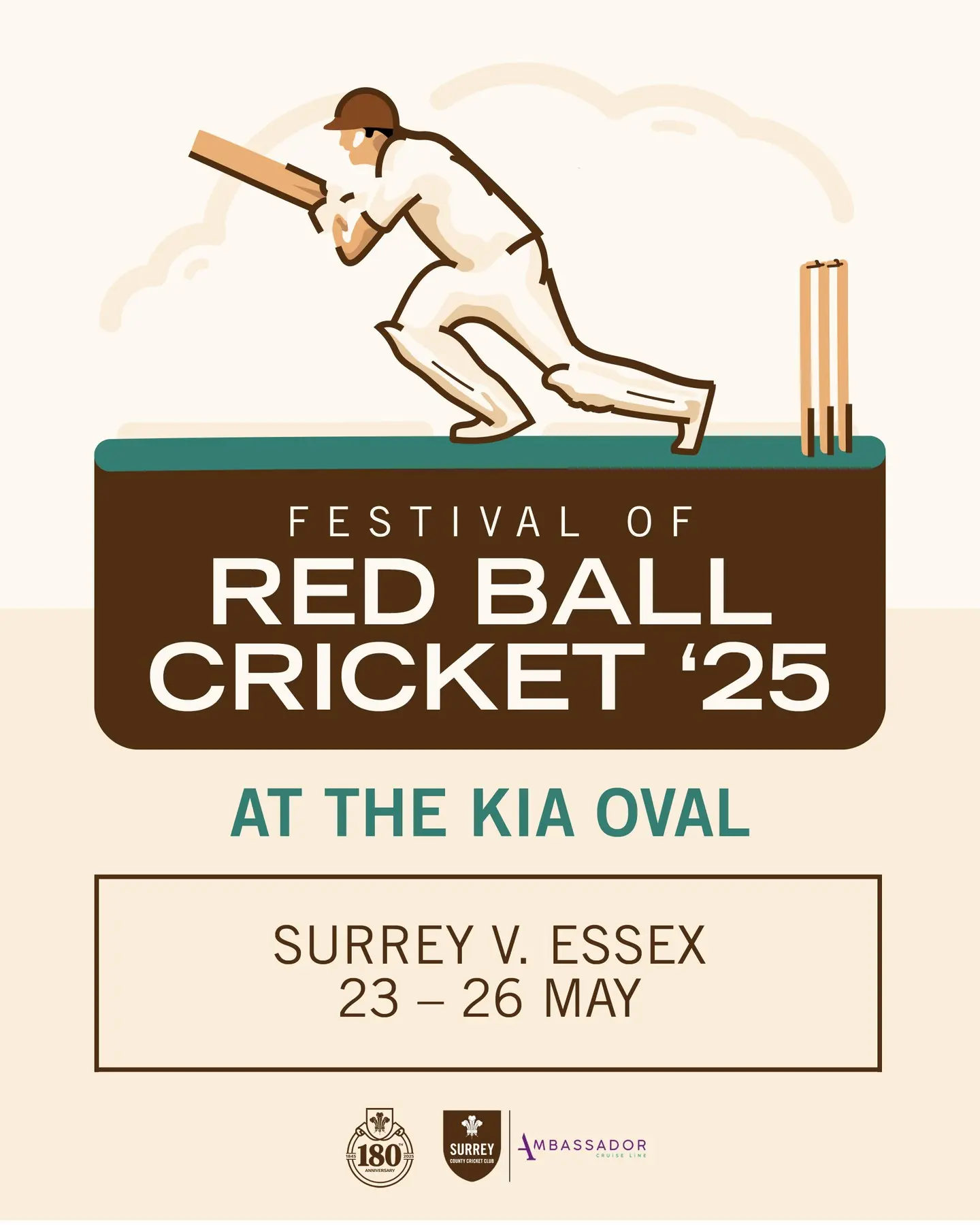 Surrey Festival Of Red Ball Cricket Showdown Historic Tribute at Kia Oval: Limited Edition Shirt Marks Surrey Cricket Legacy at Core!!!