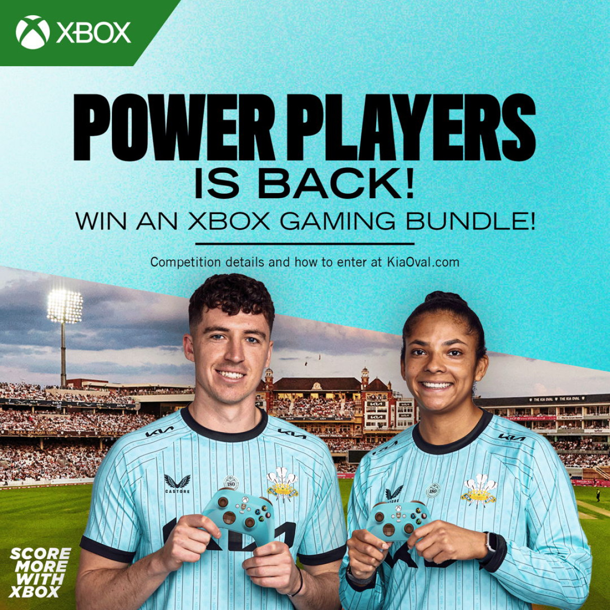Surrey T20 Xbox Power Players Giveaway Predict Your Favourite T20 Star and Win a Xbox Gaming Bundle with Surrey Cricket- Grab Now