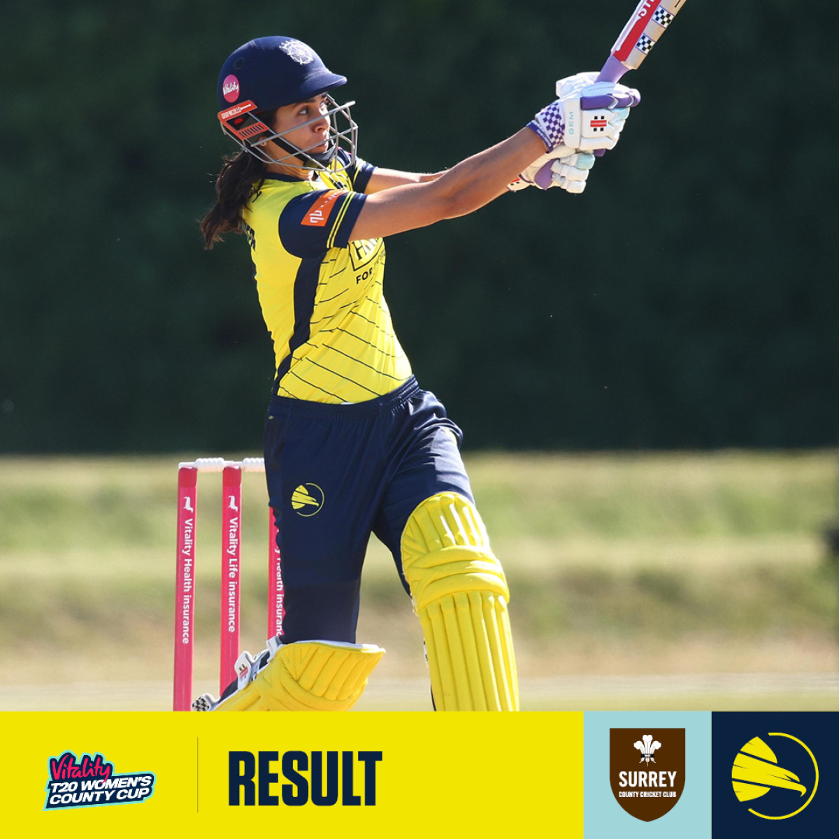 Surrey Triumph With 57-Run Win In T20 Thriller Maia's 59 and Taylor's four-for propelled the win despite a slow start, Hampshire faltered.