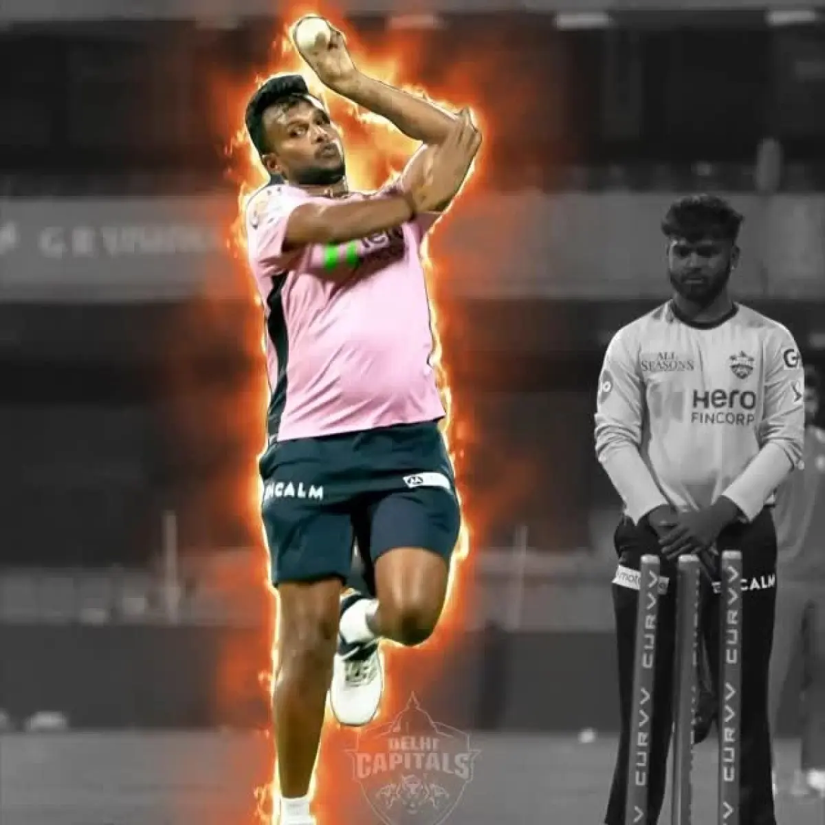 T Natarajan Ignites The Field In DC Action Cricketer T Natarajan delivers fierce on-field energy and skill in an intense DC display!!