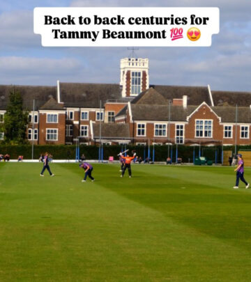 Tammy Beaumont Shines With Consecutive Centuries