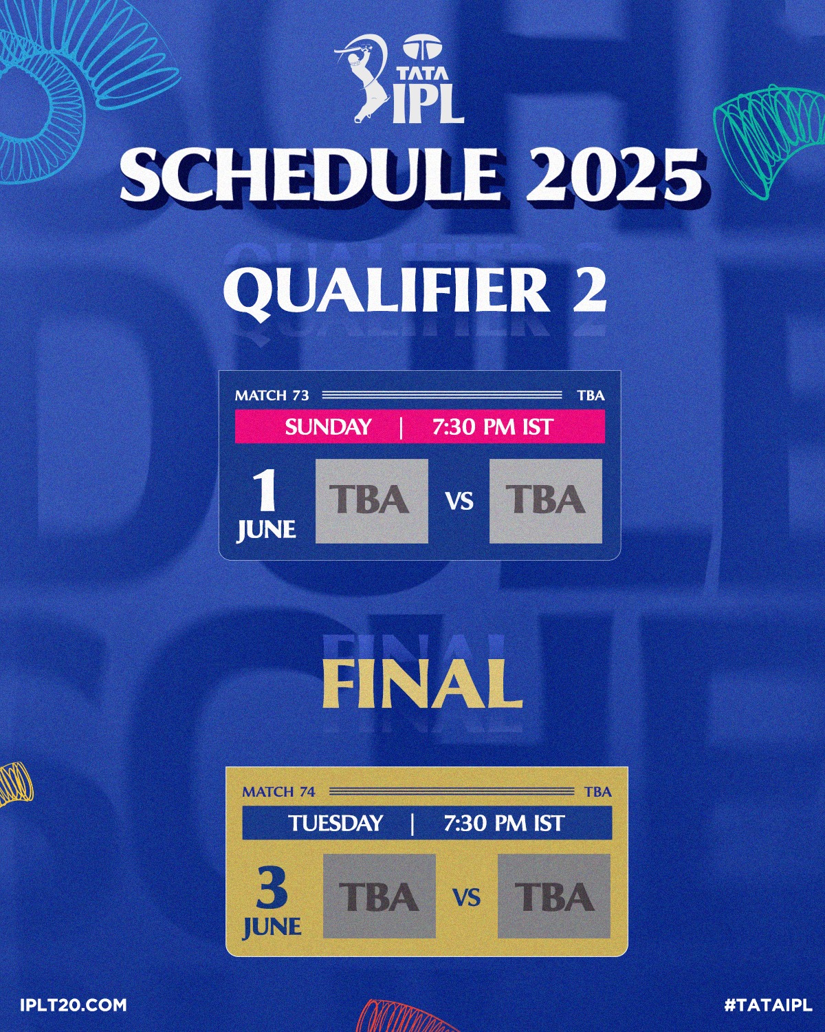 Tata IPL Action Returns On May 17