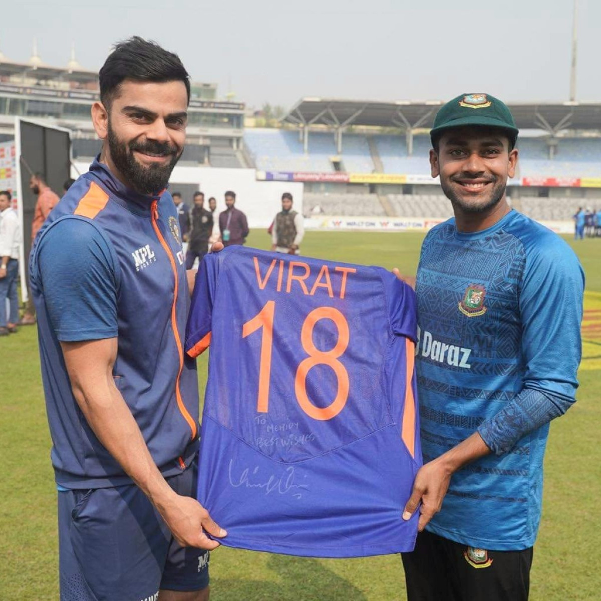 Test Legacy: Kohli’s Career Impact Celebrated A heartfelt Instagram tribute as Mehidy Hasan honors the Test career that never fades.