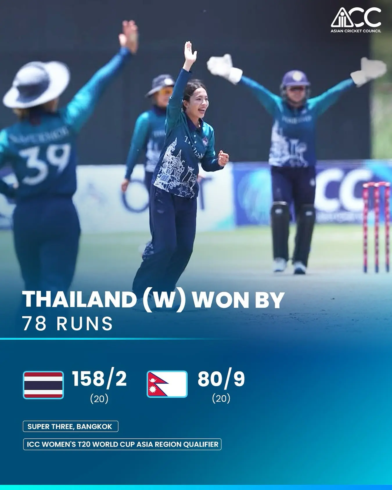 Thailand Clinches Win In ICC Women’s T20 Qualifier A dominating contest propels the team into the next international stage with fierce skill!
