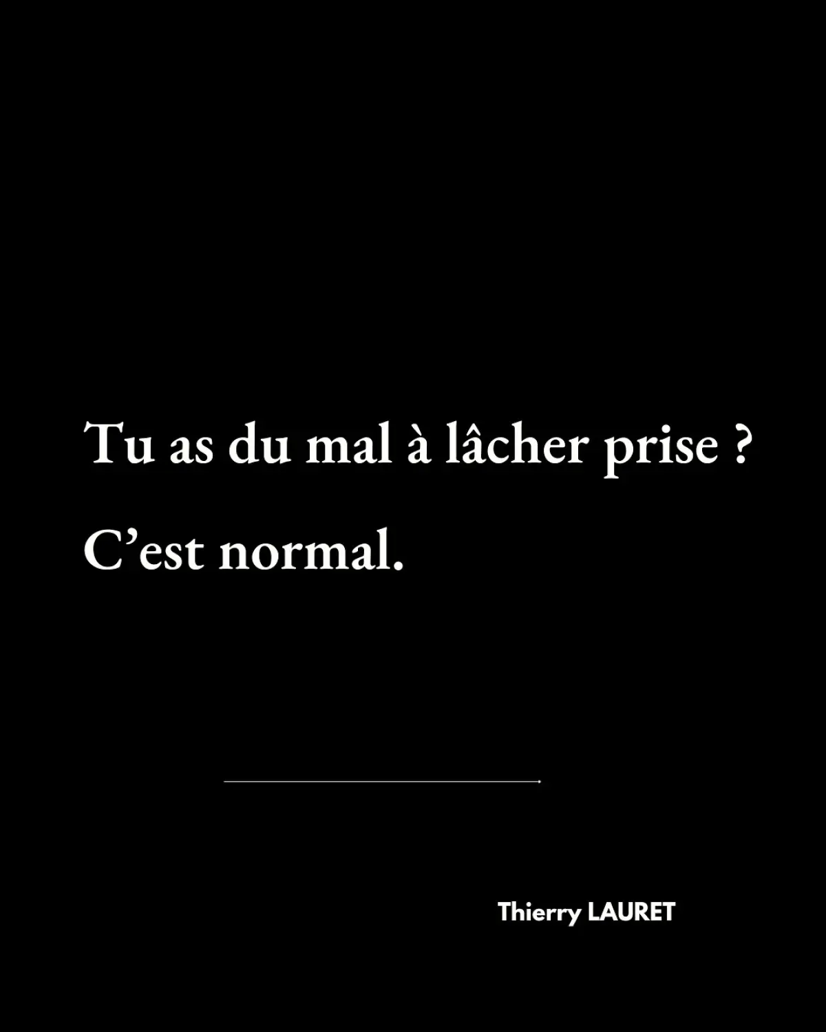 Thierry Lauret Challenges Followers To Let Go Thierry Lauret inspires personal growth and urges followers to embrace letting go. Reflect. Change.!