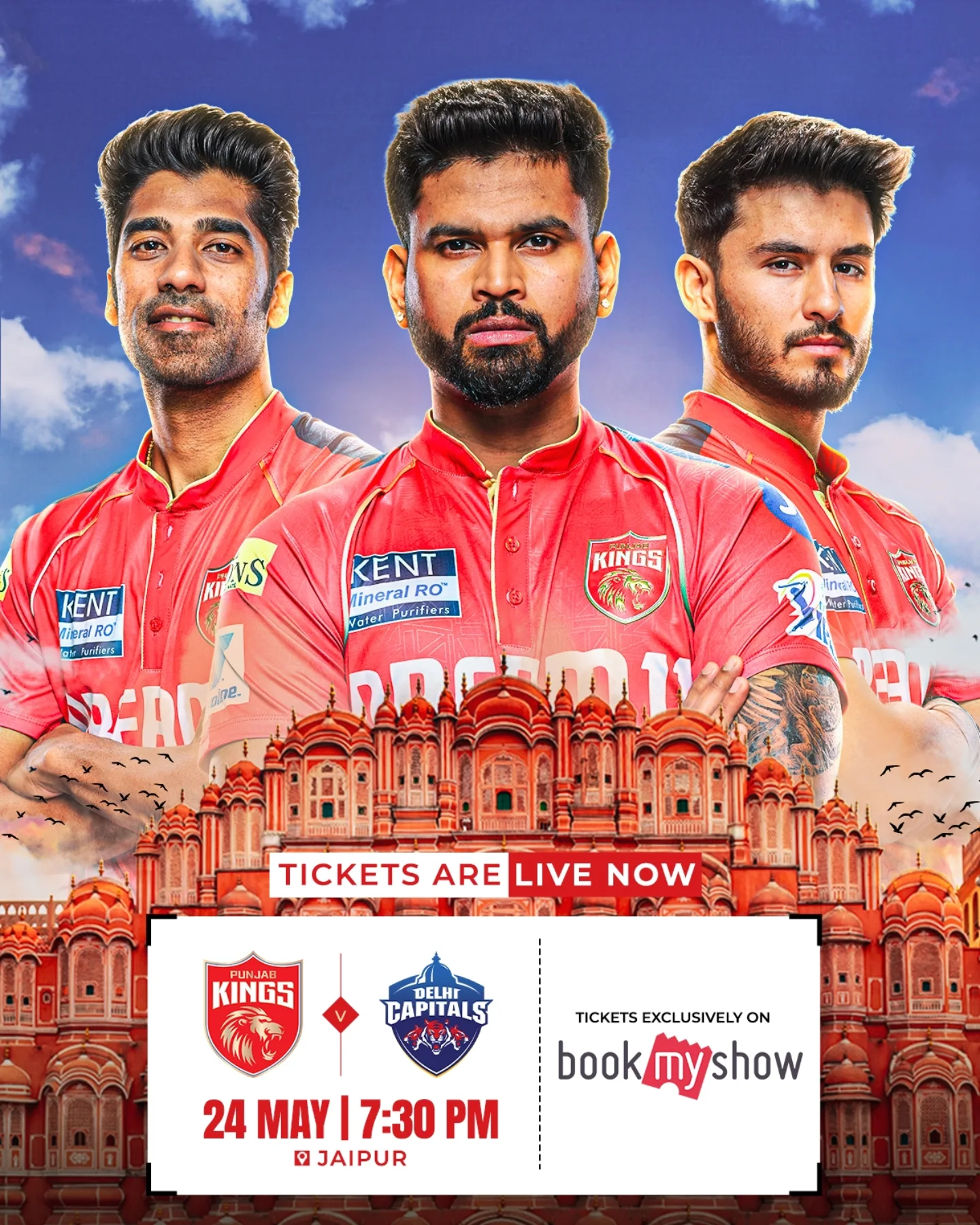 Ticket Sales Heat Up For Pbks Vs Dc Clash Exclusive ticket promo on BookMyShow ignites SherSquad energy for a thrilling IPL clash!!