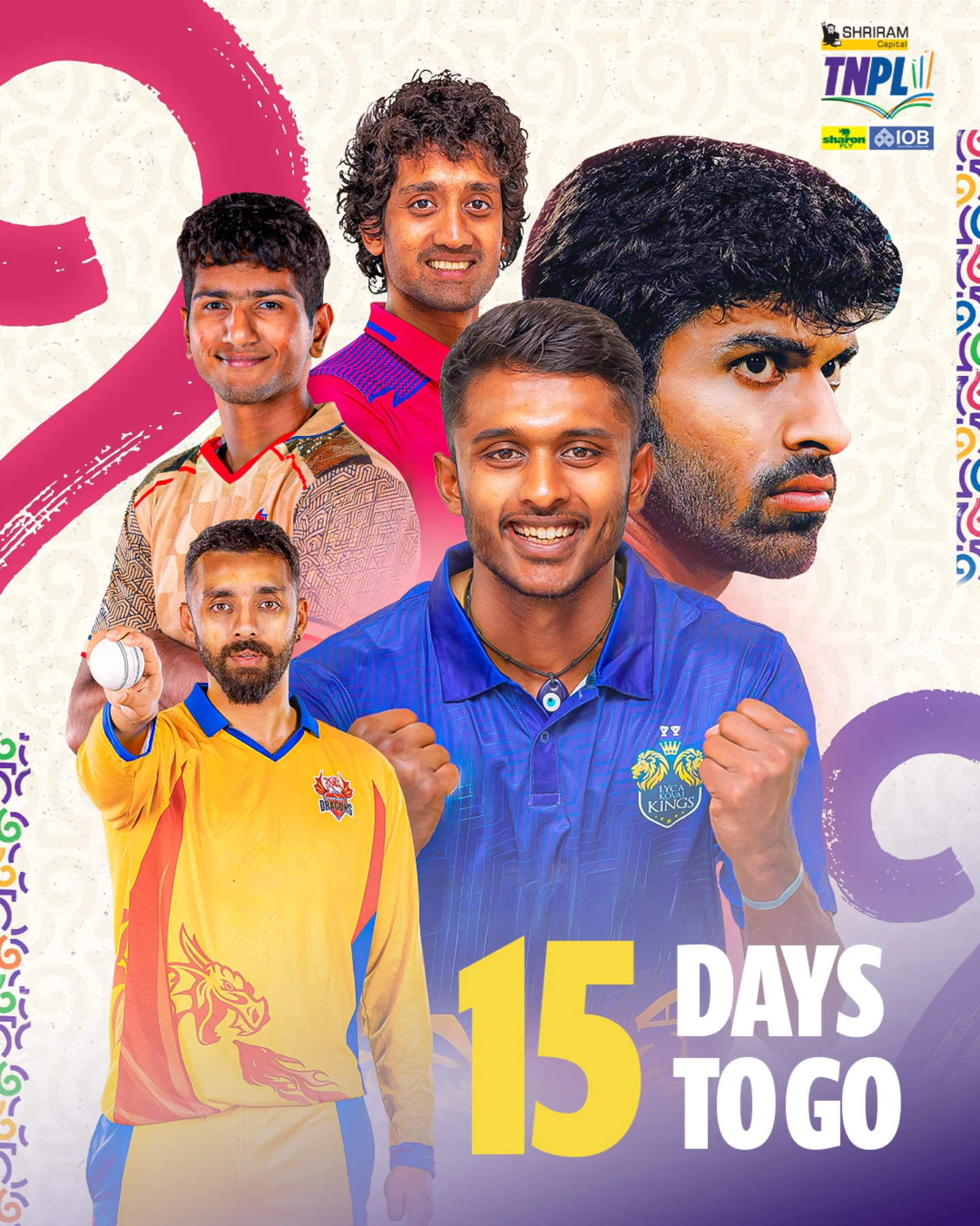TNPL 2025 Countdown: Brace For Cricket Fever With only 15 days left, excitement builds as teams prepare to shine in domestic cricket!!