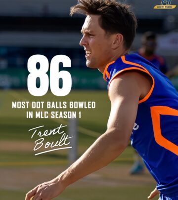 MI New York’s Trent Boult showcases his skills with a standout ball in MLC Season 1 action