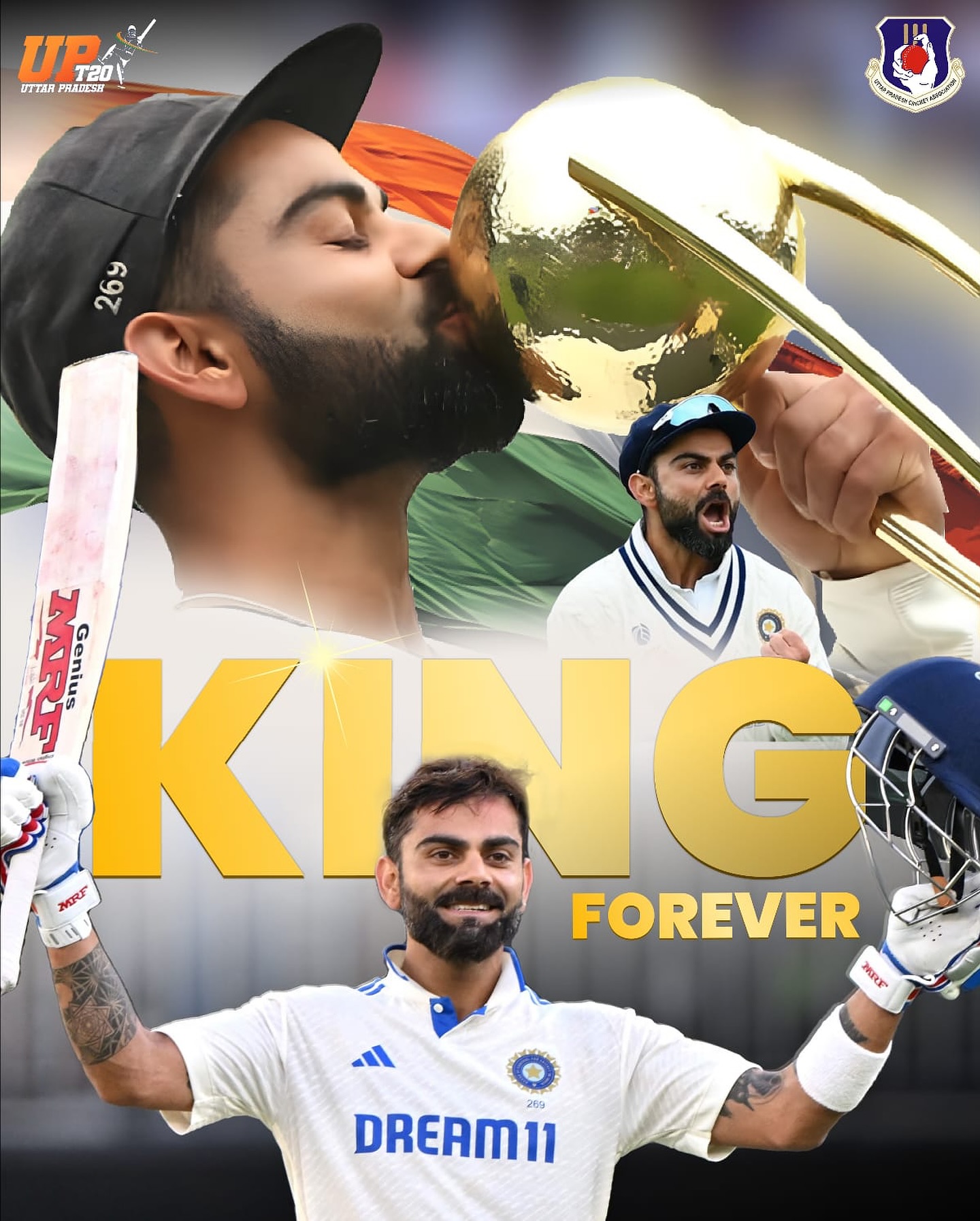 Celebrating India's cricket icon with deep gratitude for 14 illustrious years in white.