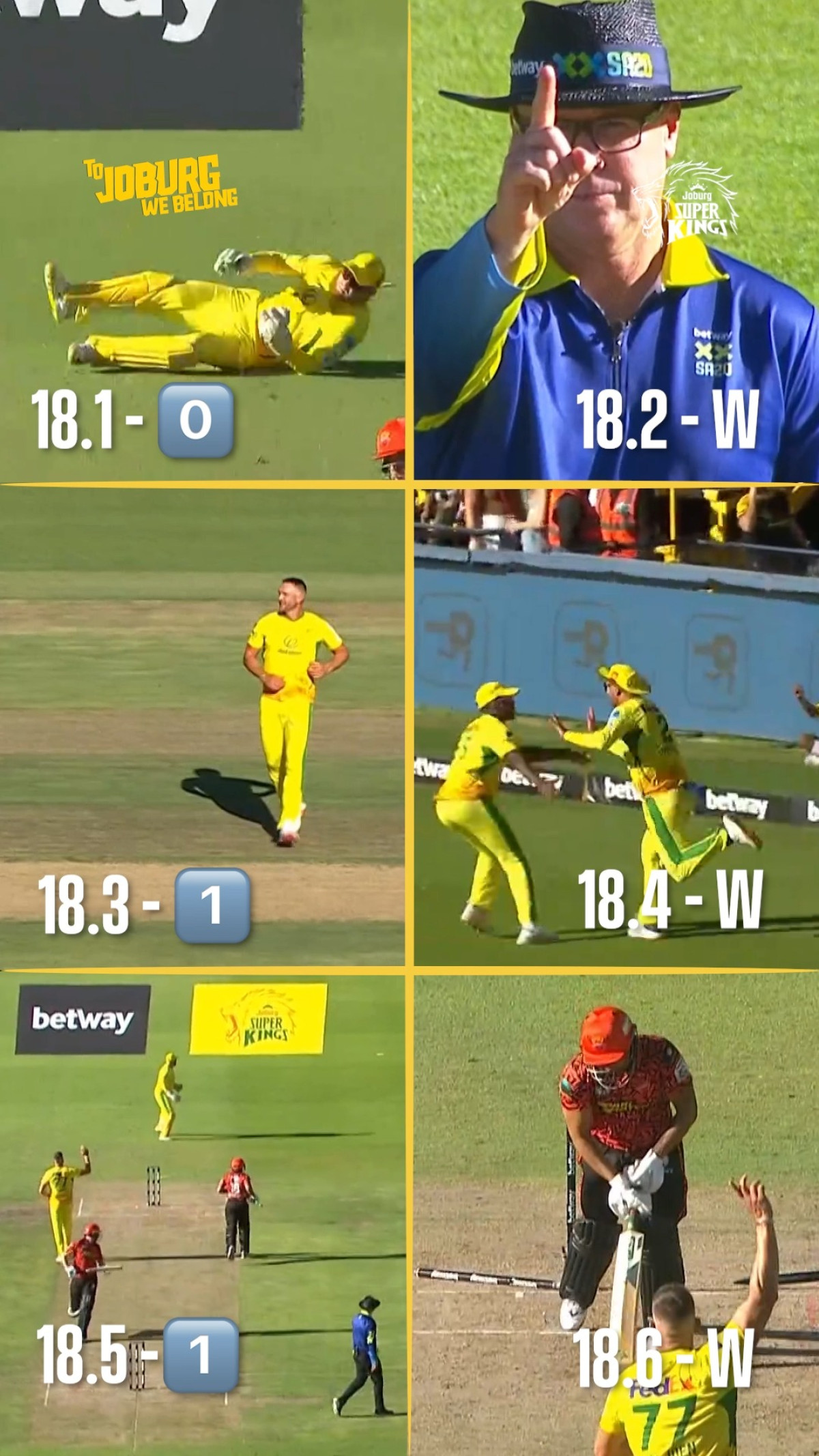 Triple Twist Over Stuns at Joburg Super Kings Match Joburg Super Kings stun fans with a thrilling triple twist over in SA20 showdown on pitch.