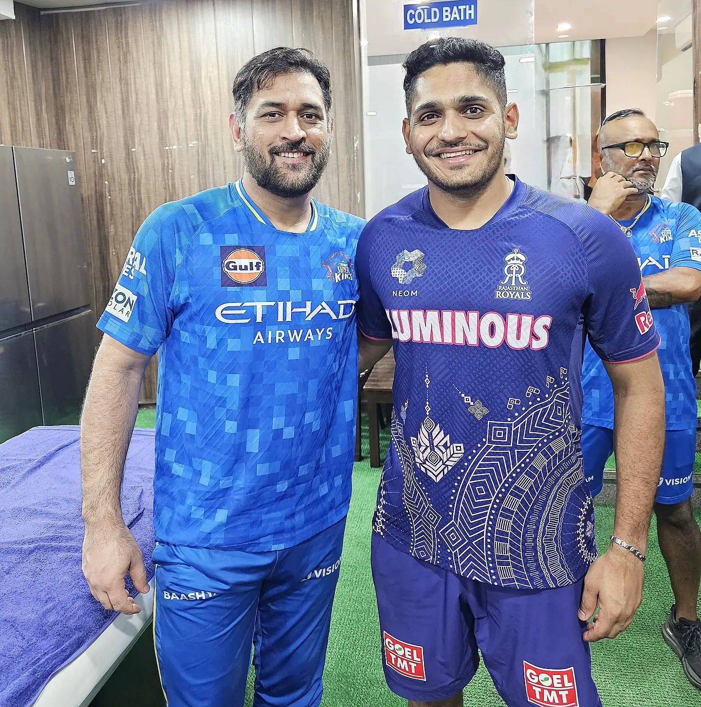 Tushar Deshpande Honors Mahi Bhai Masterclass Cricketer Tushar Deshpande salutes revered, mentor Mahi Bhai, sharing wisdom on Instagram!