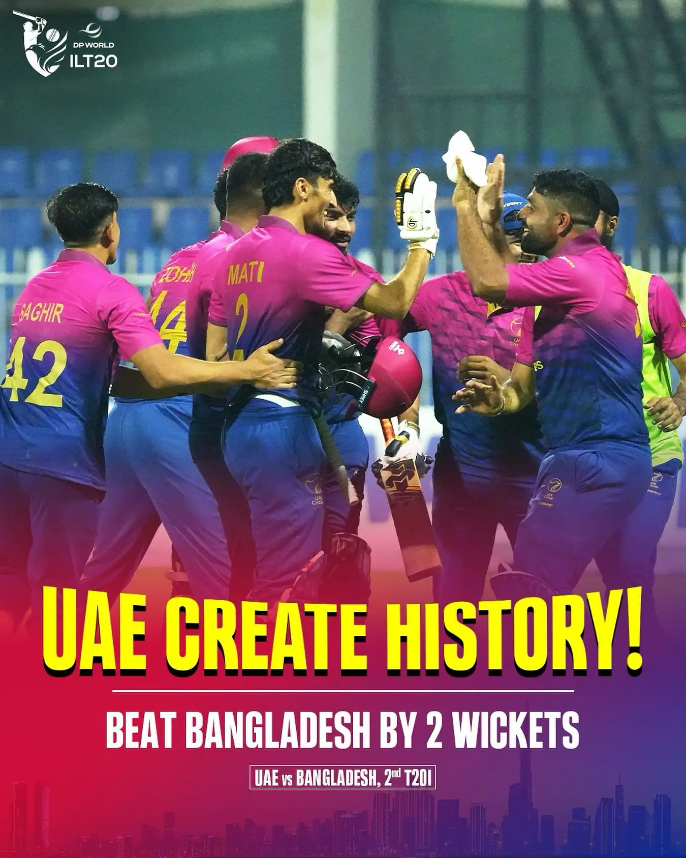UAE Clinches Historic Win In T20I Match Historic win sees UAE secure a 200+ run chase against Bangladesh in a landmark T20 triumph.