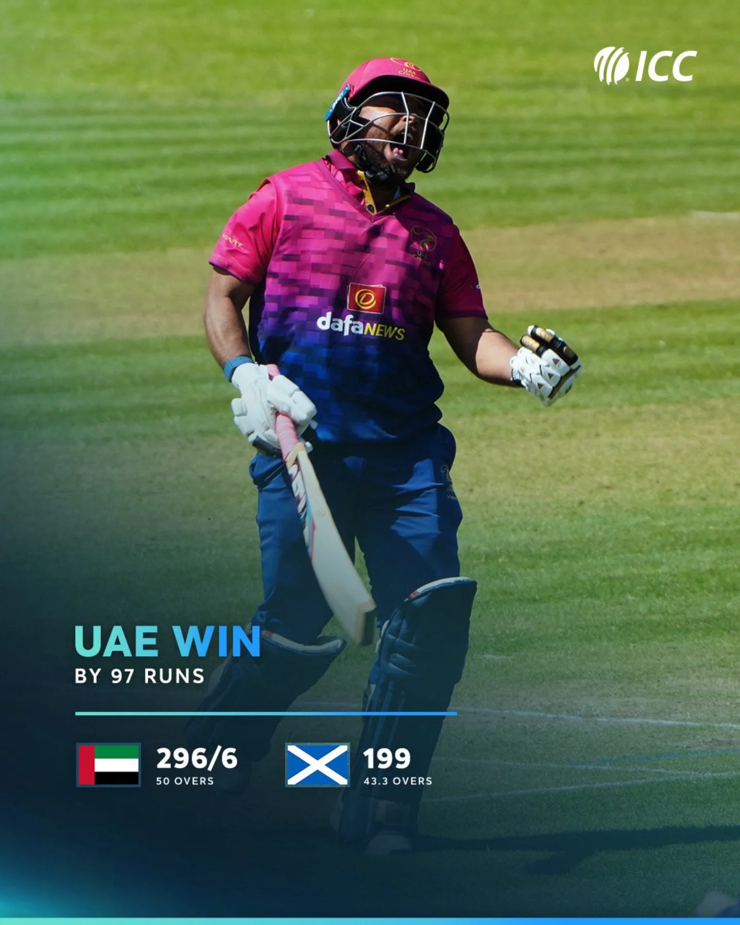 UAE Crushes Scotland in Thumping League Victory Chopra shines; bowlers Singh and Khan deliver in commanding high-stakes contest tonight!!