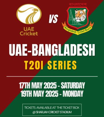 UAE Vs Bangladesh T20I Series At Sharjah Cricket Stadium