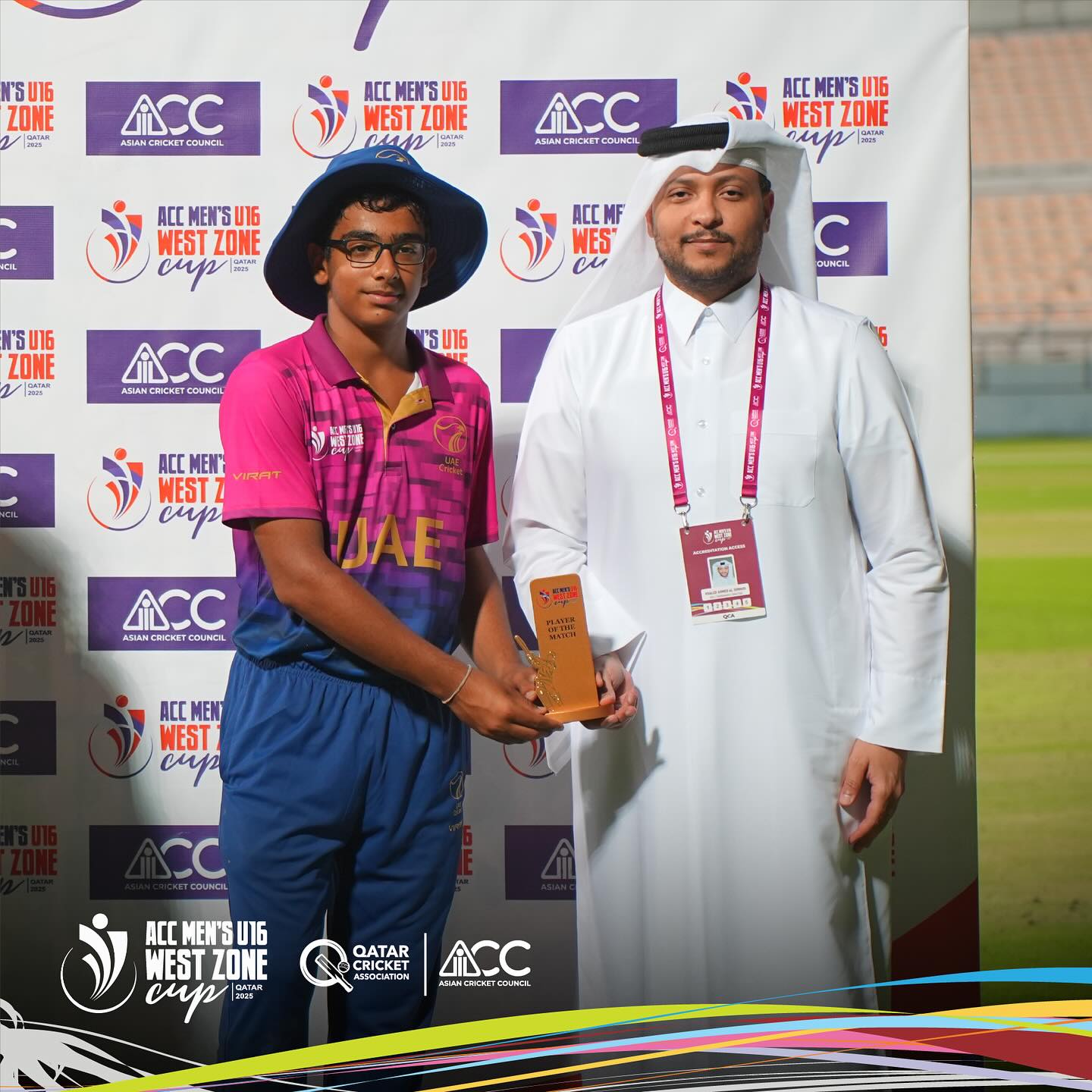 UAE Vs Qatar Thrills At Acc U16 West Zone Cup