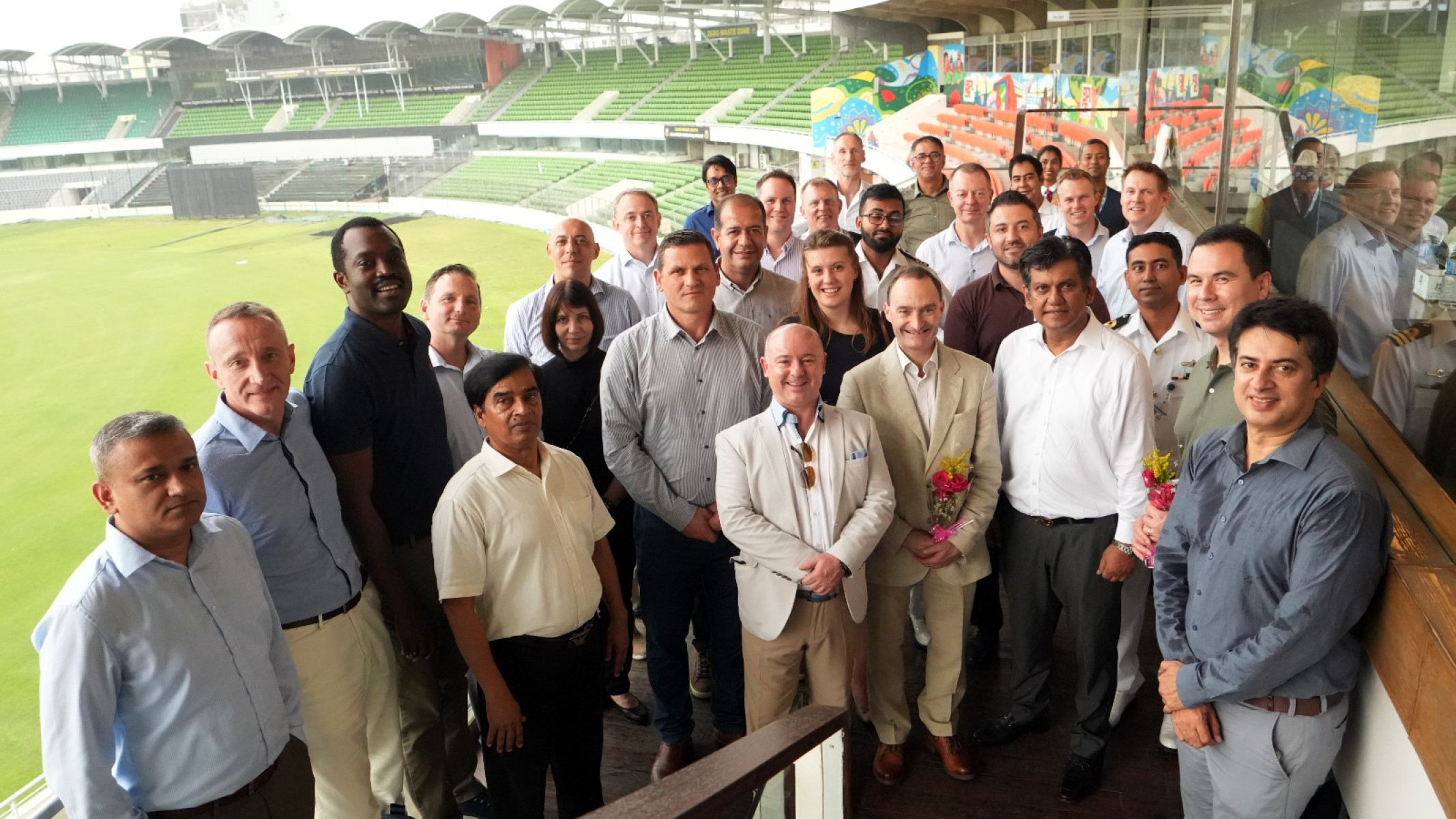 UK Defence Delegation Visits Sher-e-Bangla Stadium UK delegation tours Sher-e-Bangla venue highlighting modern facilities and historic charm