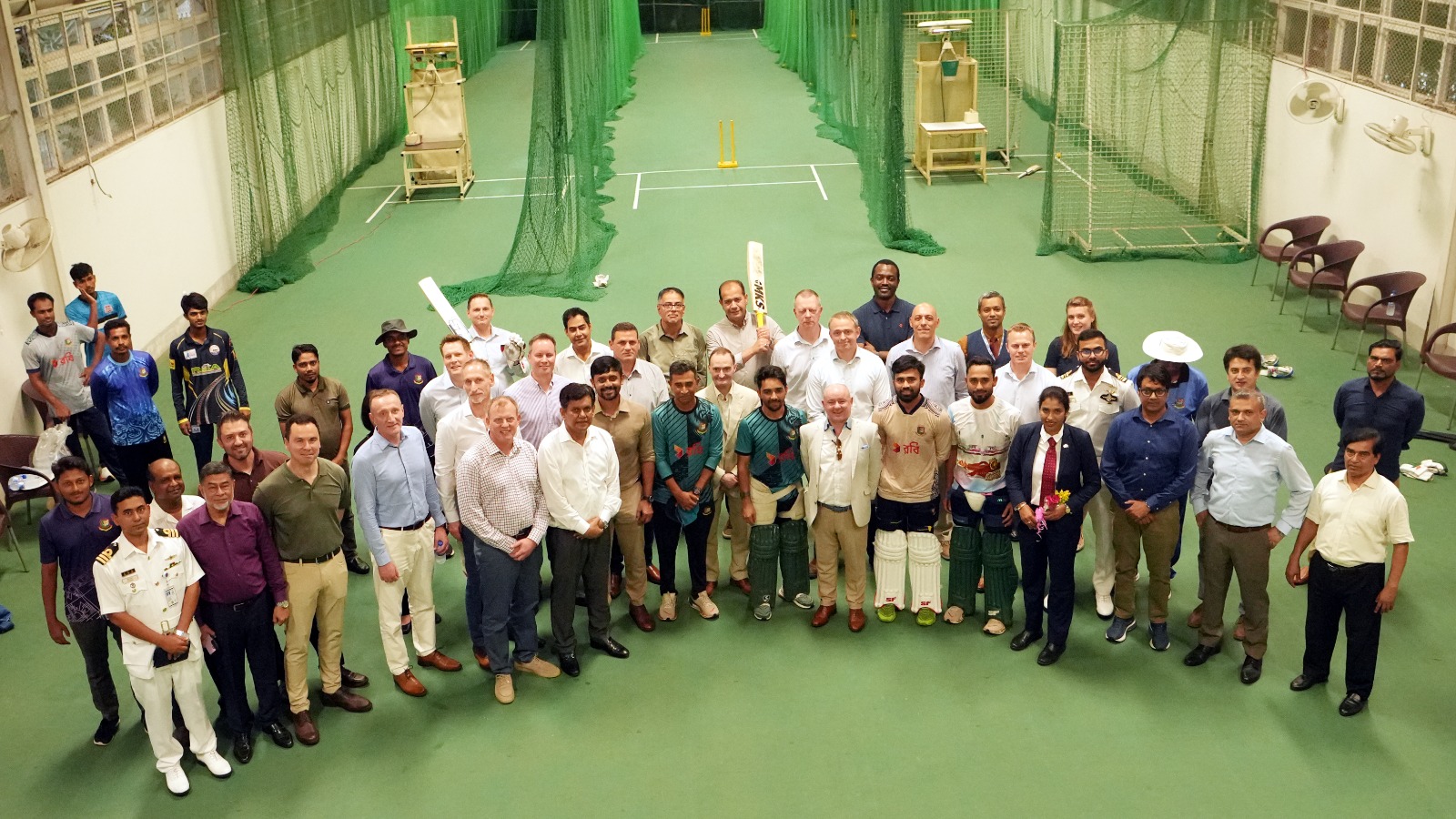 UK Defence Delegation Visits Sher-e-Bangla Stadium
