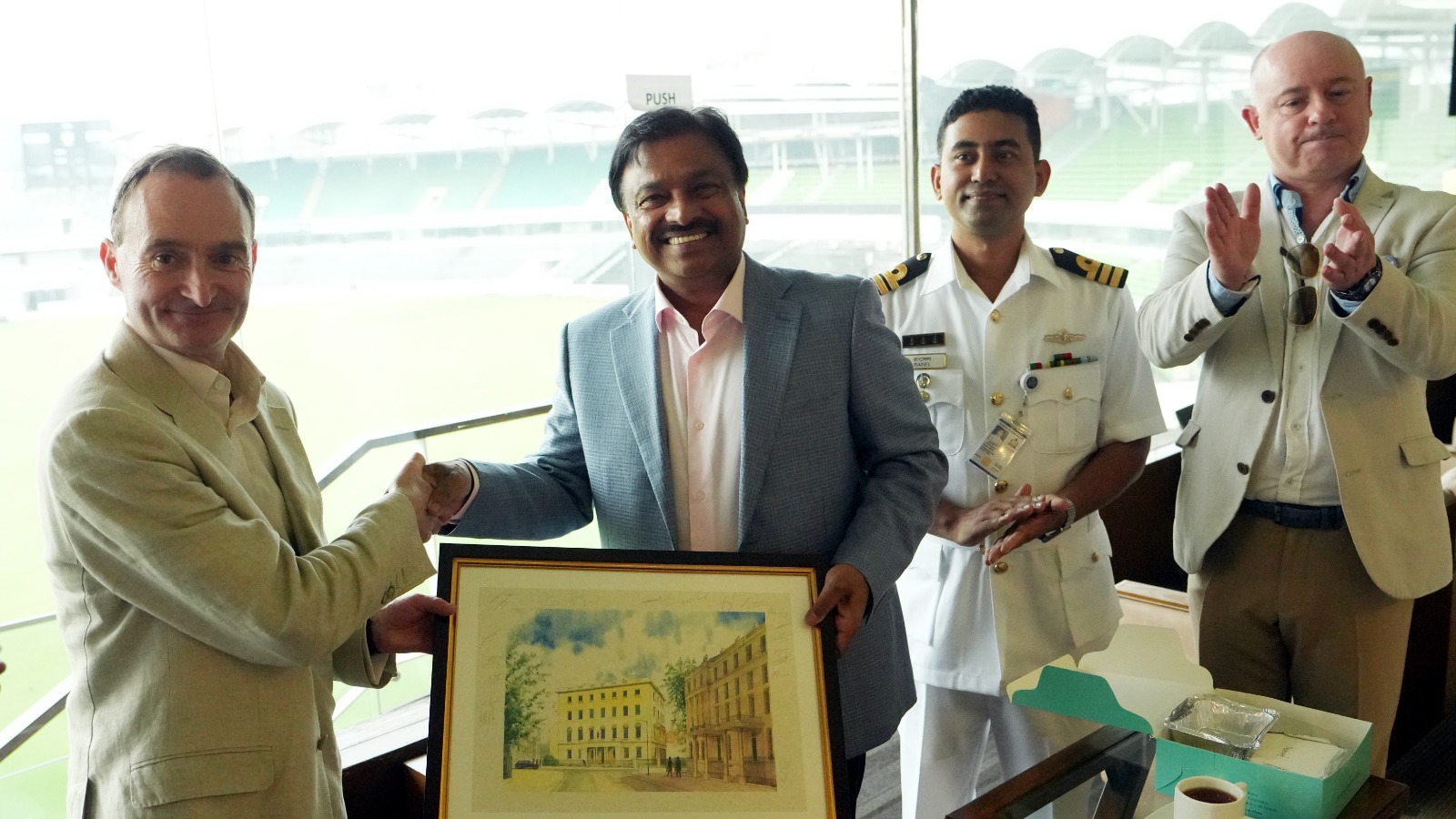 UK Defence Delegation Visits Sher-e-Bangla Stadium