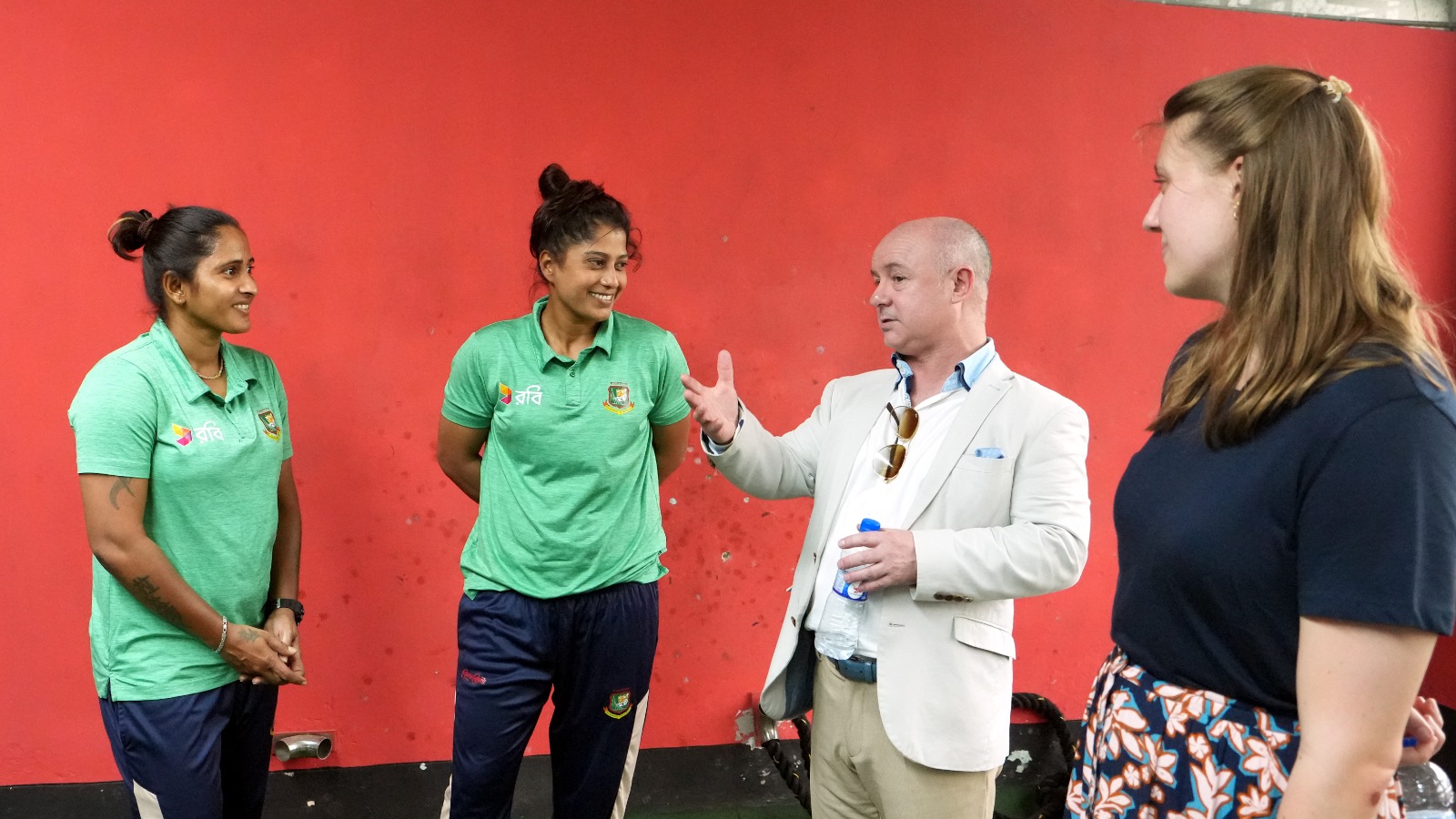 UK Defence Delegation Visits Sher-e-Bangla Stadium