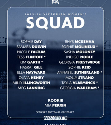 Victorian Women’s Squad Set For Season 25/26