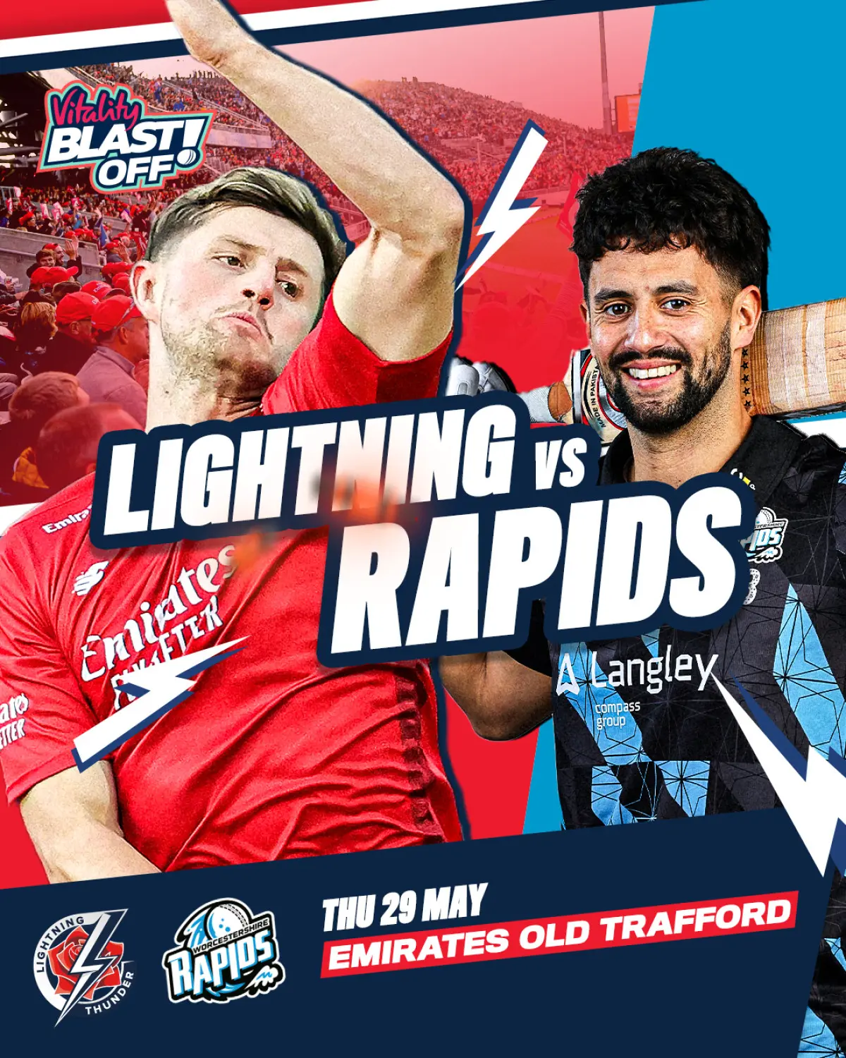 Vitality Blast Off: Lightning Vs Rapids Sparks Summer Fun for all as Lightning meets Rapids in a sizzling summer cricket battle – cheer on! Now!