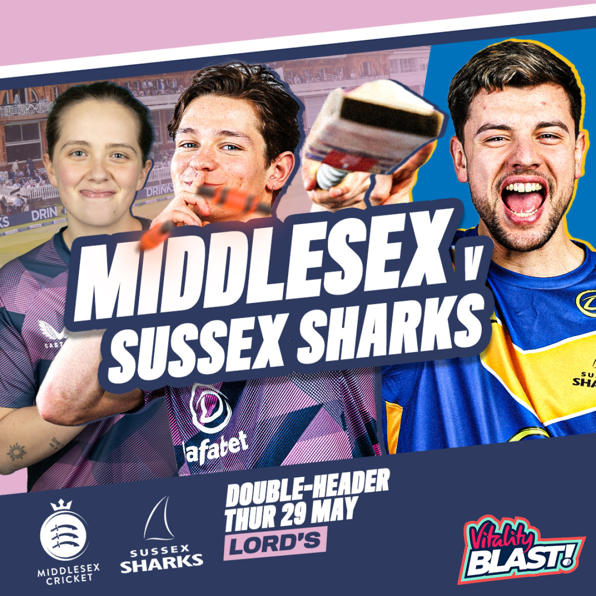 Vitality Blast T20: Middlesex Cricket Set For Double-Header Two Weeks To Blast Off: Grab your tickets for the dynamic double-header at Lord’s today!!